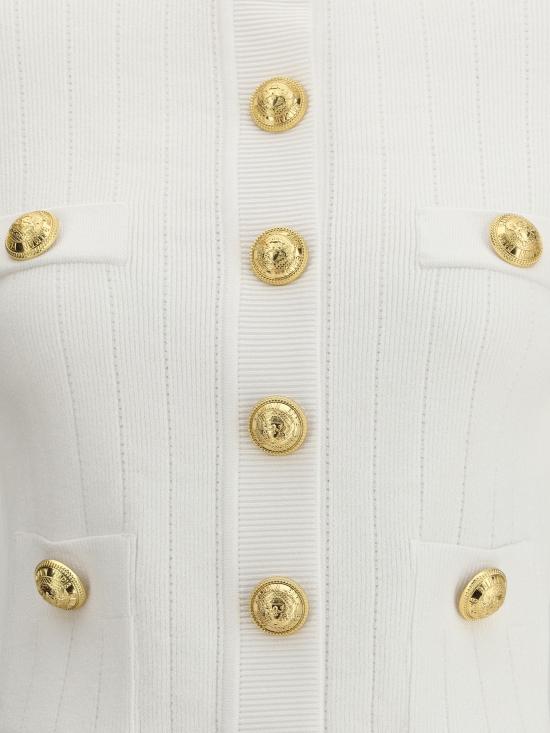 25SS 발망 가디건 EF1KL023KB07 0FA WHITE - BALMAIN