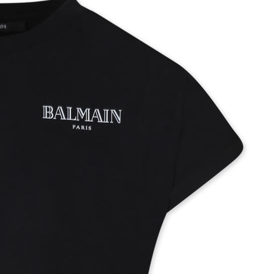 25SS [키즈] 발망 티셔츠 BW8A31 Z0116 930BC BLACK - BALMAIN