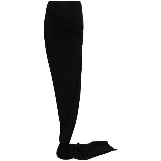 25SS 릭 오웬스 미디 스커트 RP01E7366 JA 09 BLACK