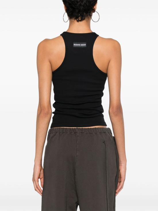 26SS 마린세르 민소매 티셔츠 WTT014ACJER0011 BK99 BLACK DOM - MARINE SERRE