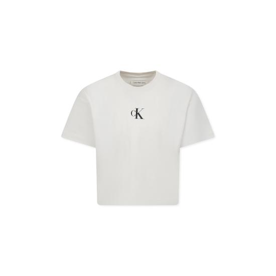 25SS [키즈] 캘빈클라인 티셔츠 24F CKIG0IG02136J IG0IG02136 CKS IVORY