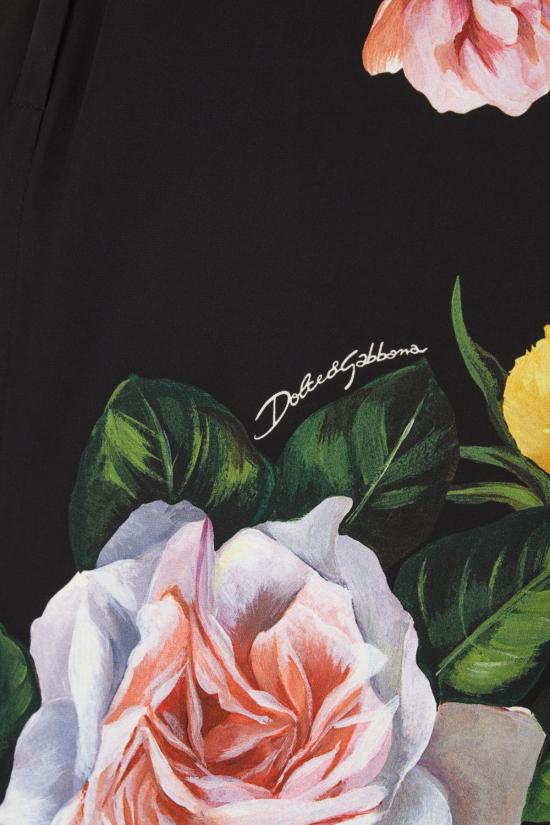 25SS 돌체앤가바나 원피스 F6TMSTFSA7B HN5IY PEONIE ROSE FDO NERO - DOLCE & GABBANA