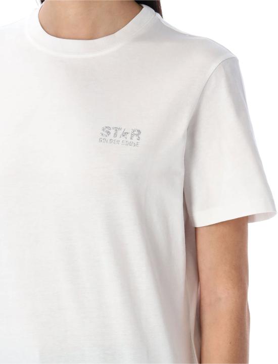 25SS 골든구스 반팔 티셔츠 GWP01220P000880 80185 Bianco - GOLDEN GOOSE