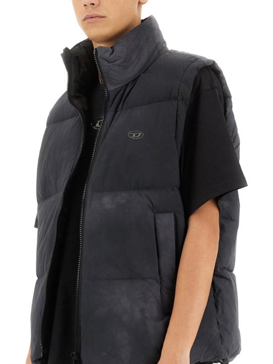 24FW 디젤 베스트 A144030CBCS9XXA BLACK DOM - DIESEL