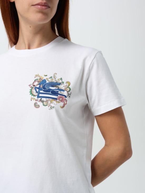 25FW 에트로 반팔 티셔츠 WRMA0006AK788 W0111 White - ETRO