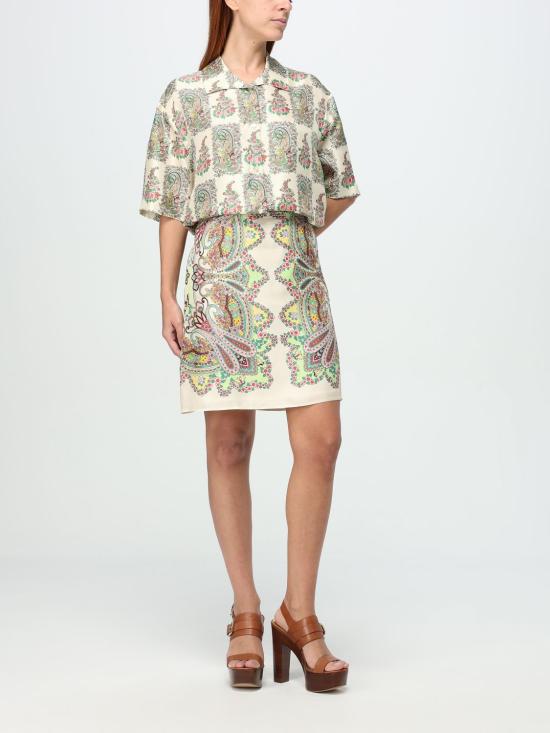 25SS 에트로 숏 스커트 WRFA0098AK766 X0806 White - ETRO