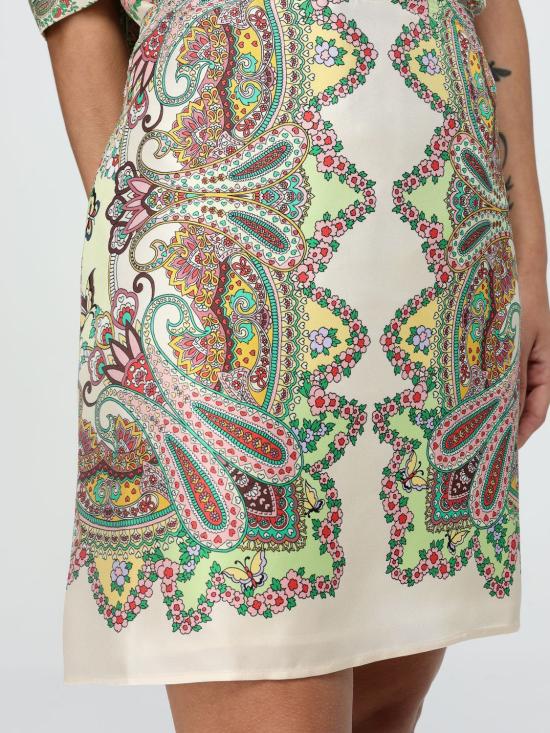 25SS 에트로 숏 스커트 WRFA0098AK766 X0806 White - ETRO