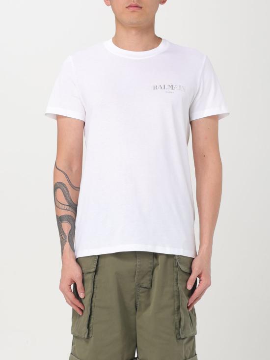 25FW 발망 반팔 티셔츠 EH1EF000GD84 0HF White