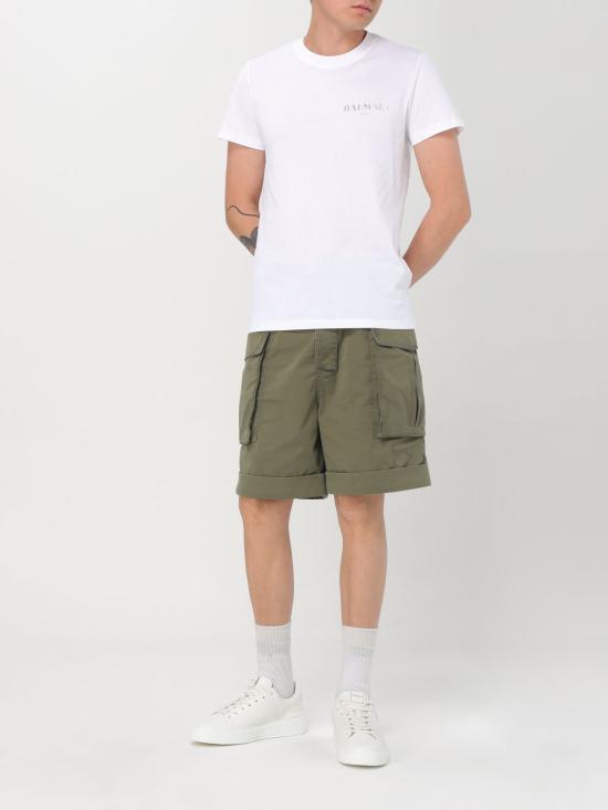 25FW 발망 반팔 티셔츠 EH1EF000GD84 0HF White - BALMAIN