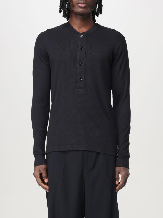 25FW 톰포드 긴팔 티셔츠 JHL014JMC048S25 LB999 Black