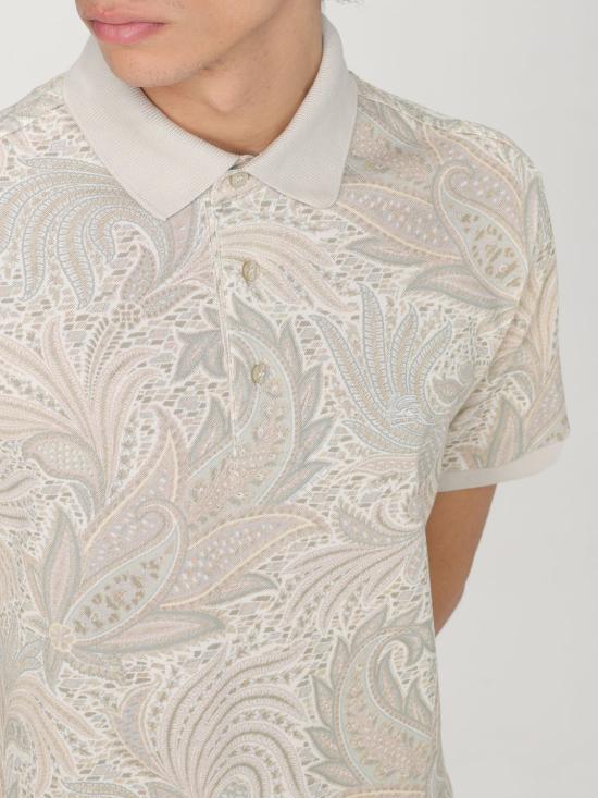 25FW 에트로 폴로 티셔츠 MRMD0004AK573 X0820 White - ETRO