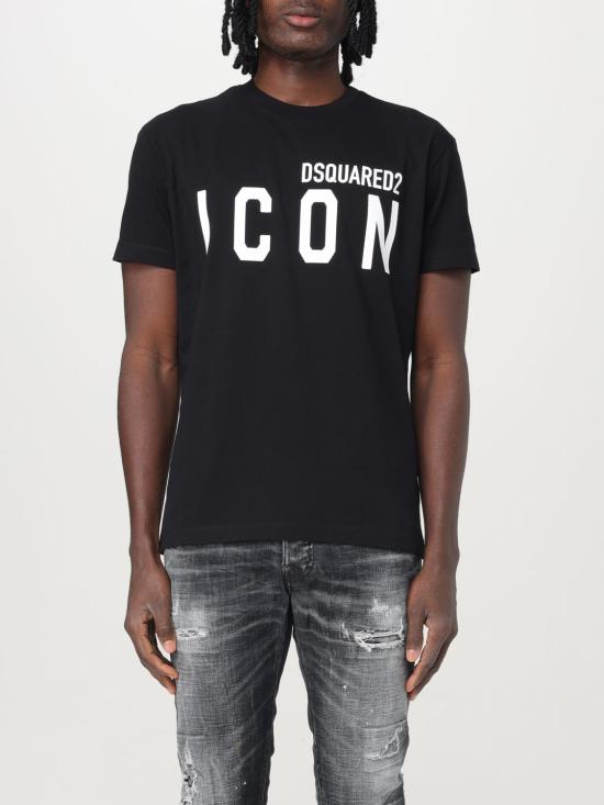 25FW 디스퀘어드2 반팔 티셔츠 S79GC0003D20020 900 Black