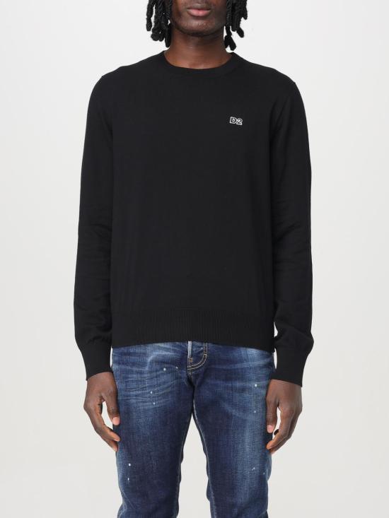 25FW 디스퀘어드2 긴팔 티셔츠 S74HA1486D13018 900 Black