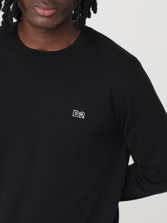 25FW 디스퀘어드2 긴팔 티셔츠 S74HA1486D13018 900 Black - DSQUARED2