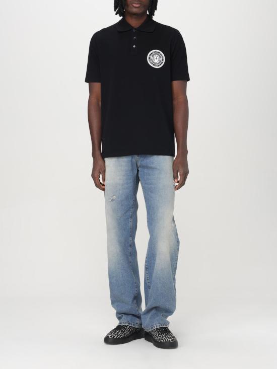 25FW 발망 폴로 티셔츠 EH1GC026BC94 EAB Black - BALMAIN