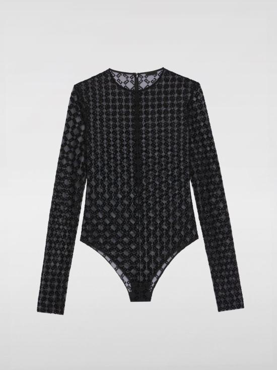 25SS 지방시 바디수트 티셔츠 BWB03U20H0 008 Black