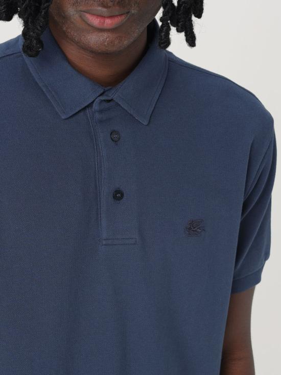 25FW 에트로 폴로 티셔츠 MRMD0006AJ264 B3681 Blue - ETRO