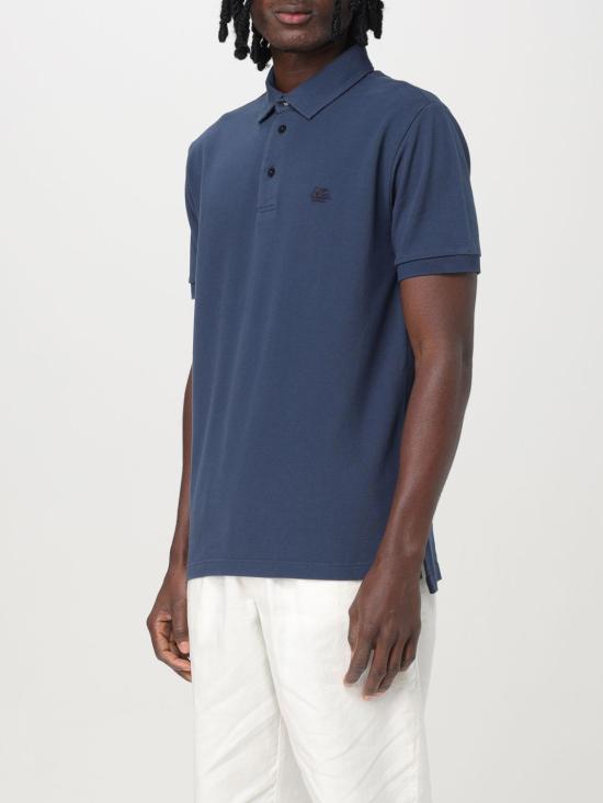 25FW 에트로 폴로 티셔츠 MRMD0006AJ264 B3681 Blue - ETRO
