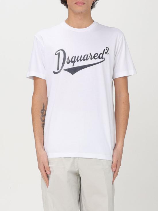 25FW 디스퀘어드2 반팔 티셔츠 S74GD1394D20020 100 White