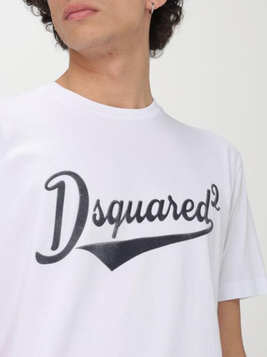 25FW 디스퀘어드2 반팔 티셔츠 S74GD1394D20020 100 White - DSQUARED2
