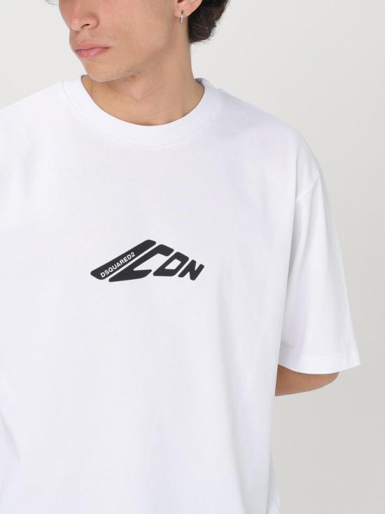 25FW 디스퀘어드2 반팔 티셔츠 S79GC0096D20033 100 White - DSQUARED2