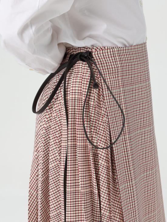 25SS 보테가베네타 스커트 811228V4Z81 9460 Pearl - BOTTEGA VENETA