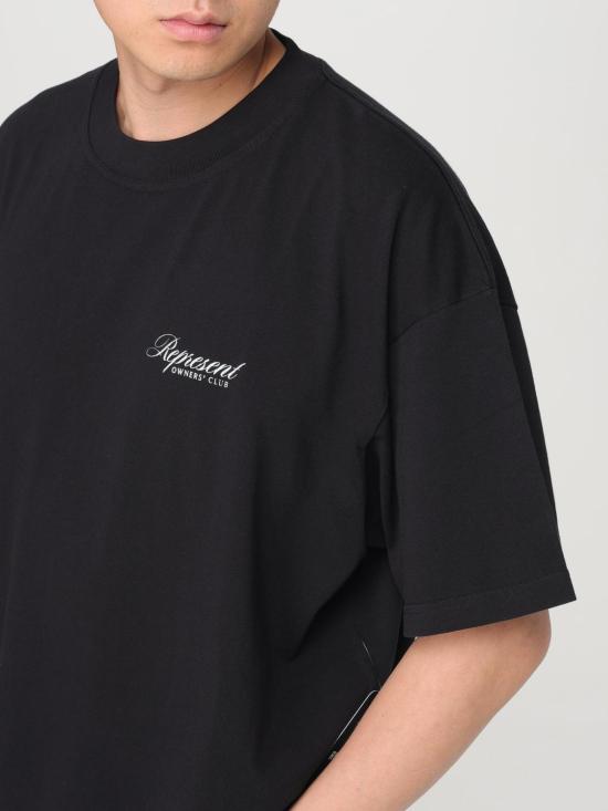 25FW 리프레젠트 반팔 티셔츠 OCM41201 001 Black - REPRESENT