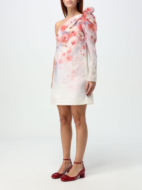 25FW 짐머만 숏 원피스 2193DR251 SCARLETFLORAL Red - ZIMMERMANN