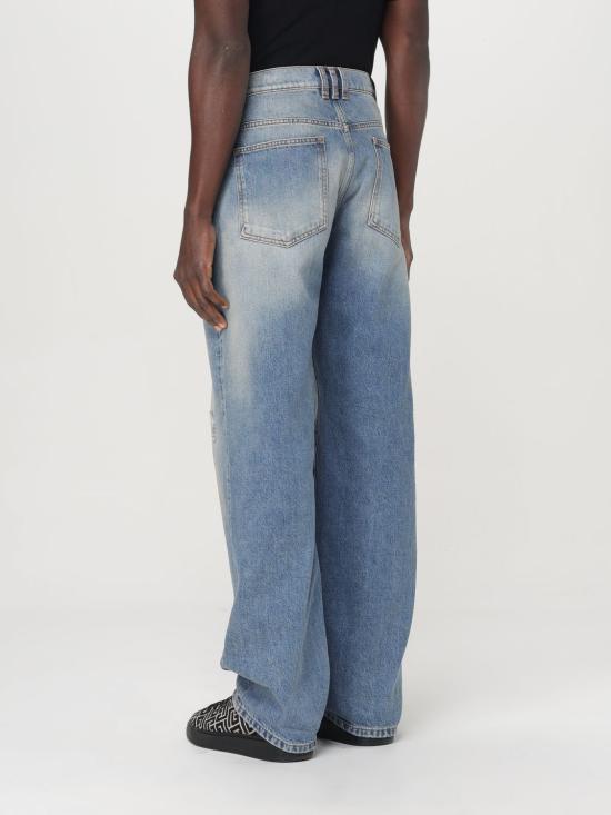 25FW 발망 데님 팬츠 EH1ML155DF44 6FF Denim - BALMAIN