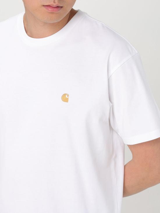26SS 칼하트 WIP 숏슬리브 체이스 티셔츠 I026391 00RXX White - CARHARTT WIP