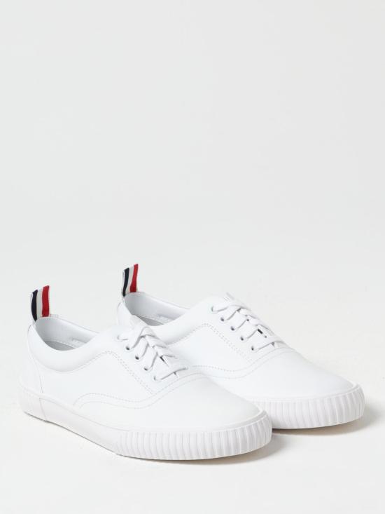 25FW 톰브라운 뮬/슬리퍼 MFE007B05584 100 White - THOM BROWNE