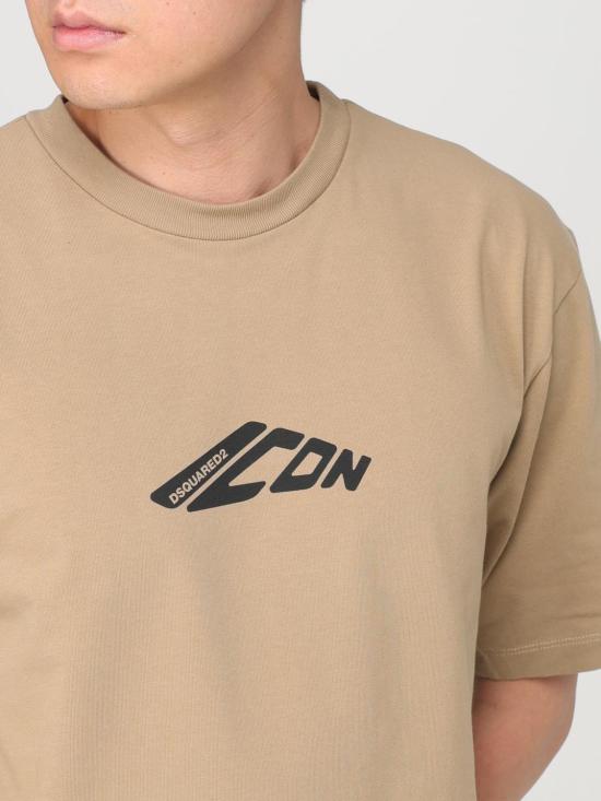 25FW 디스퀘어드2 반팔 티셔츠 S79GC0096D20033 114 Beige - DSQUARED2