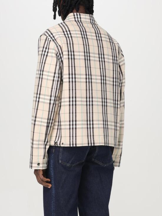 25SS 버버리 체크 코튼 해링턴 자켓 8101040 Beige - BURBERRY