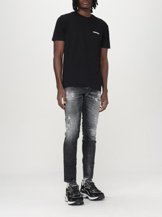 25FW 디스퀘어드2 반팔 티셔츠 S74GD1338D20020 900 Black - DSQUARED2