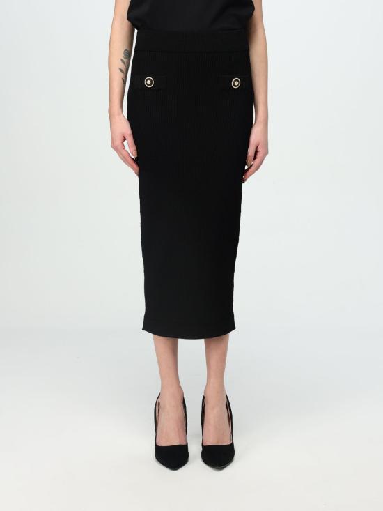 25FW 발망 롱 스커트 EF1LD022KI10 0PA Black