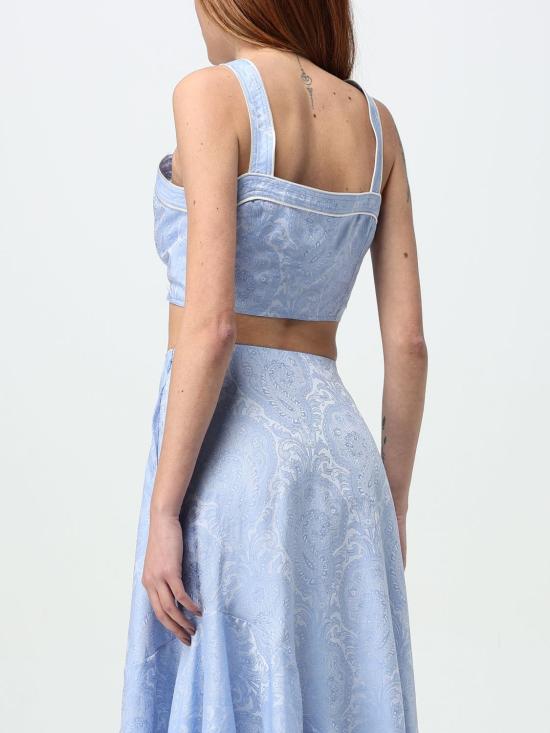 25FW 에트로 민소매 티셔츠 WRJA010199TJ562 B1581 Blue - ETRO