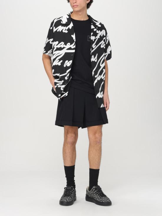 25SS 발망 반팔 셔츠 EH1HN065VH47 EAB Black - BALMAIN