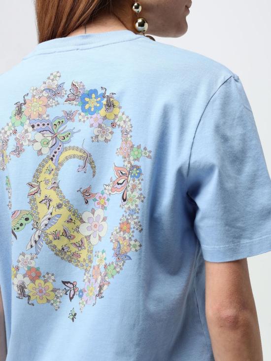 25FW 에트로 반팔 티셔츠 WRMA0005AK791 B1932 Blue - ETRO