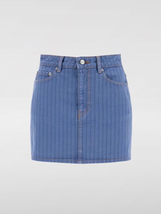 24FW 가니 롱 스커트 J1504 083 Blue - GANNI