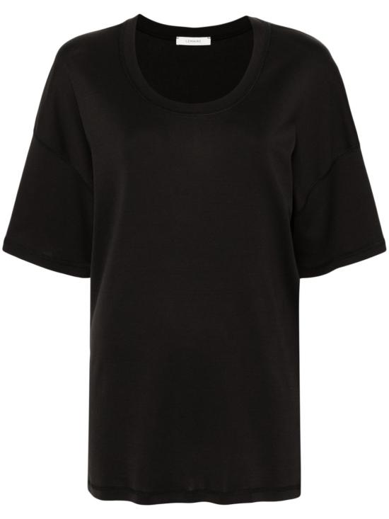 25SS 르메르 반팔 티셔츠 TO1146 LJ1016BK998 Black