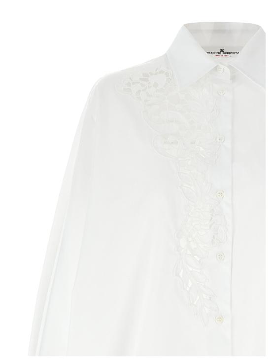 25SS 에르마노 설비노 셔츠 D462K385BQP10601 White - ERMANNO SCERVINO