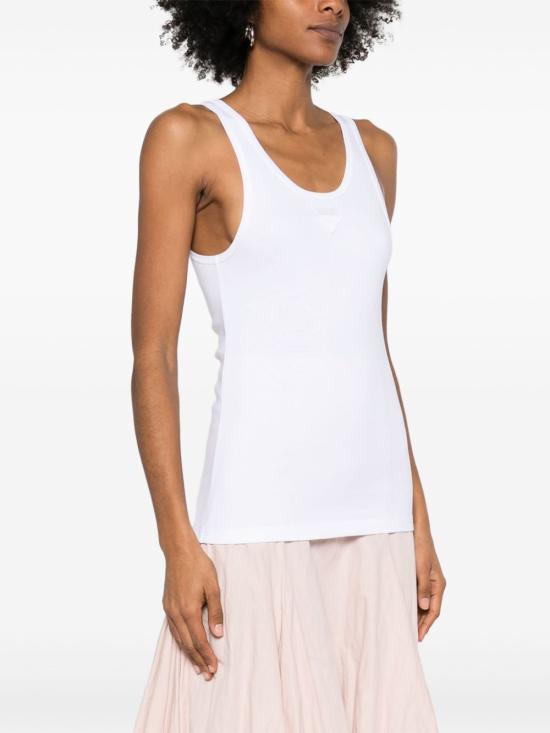 25SS 프라다 민소매 티셔츠 39603SOOO 10Z0 F0009 BIANCO - PRADA