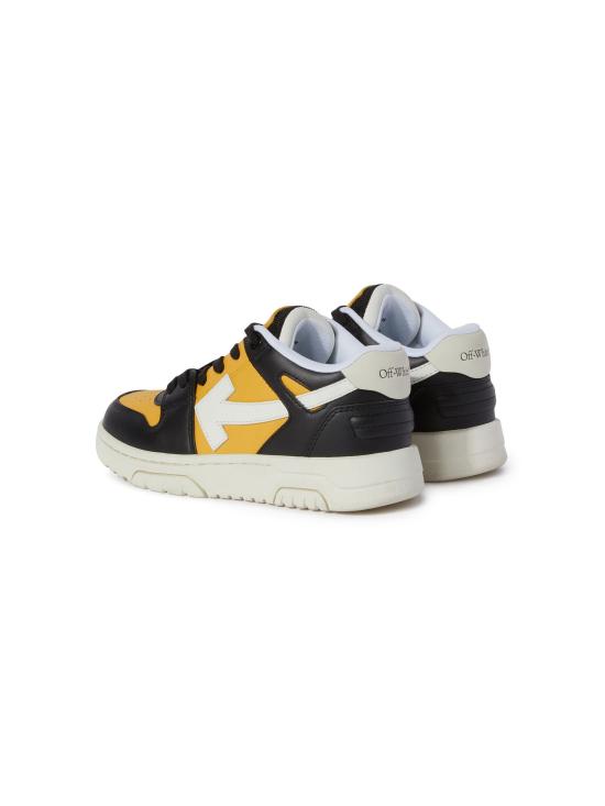 25SS [키즈] 오프화이트 스니커즈 OBIA011S25LEA001 1610 OCHER YELLOW BLACK - OFF WHITE