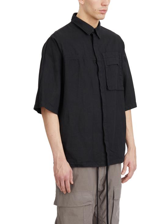 25SS 톰크롬 반팔 셔츠 LMH167BLACK Black - THOM KROM