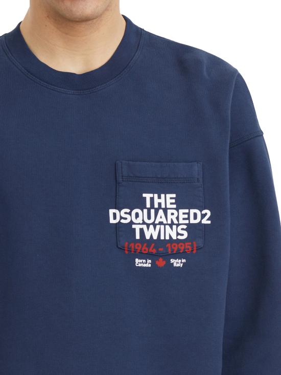 25SS 디스퀘어드2 긴팔 티셔츠 LS74GU0863S25030524 Blue - DSQUARED2