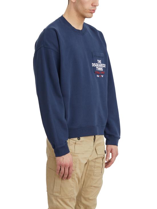 25SS 디스퀘어드2 긴팔 티셔츠 LS74GU0863S25030524 Blue - DSQUARED2