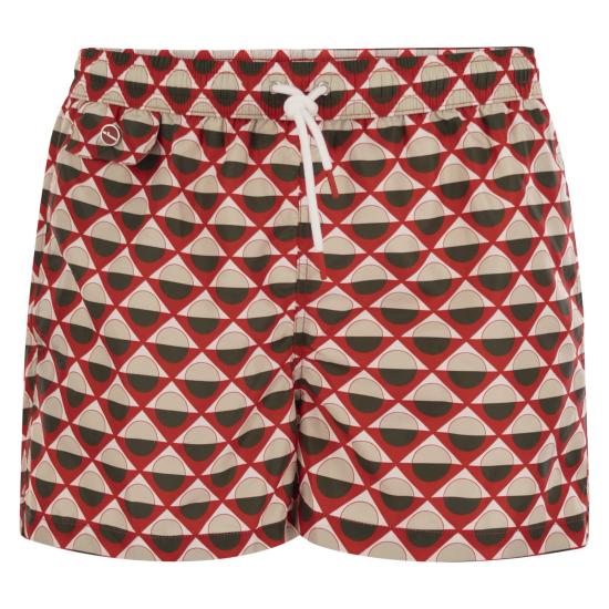 25SS 키톤 비치웨어 UCOM2CK0747F61 WHITE RED