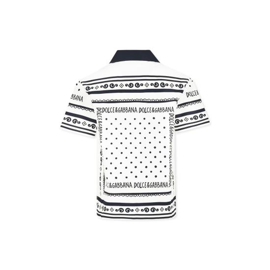 25SS [키즈] 돌체앤가바나 티셔츠 L44S10 FI5KQ HA9QB WHITE - DOLCE & GABBANA