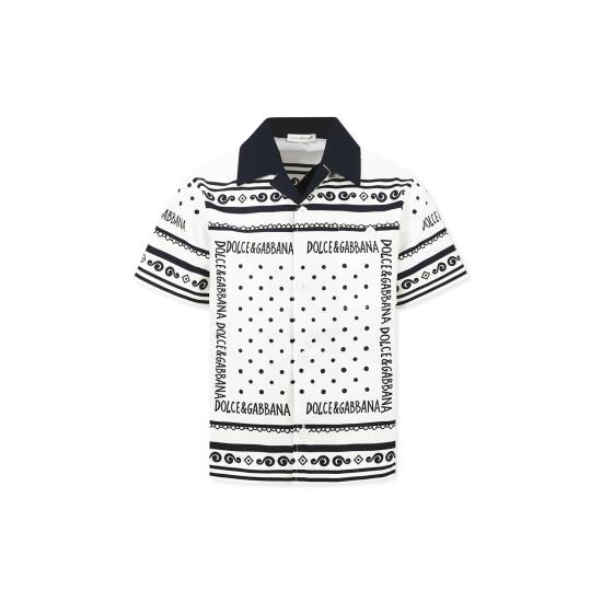 25SS [키즈] 돌체앤가바나 티셔츠 L44S10 FI5KQ HA9QB WHITE