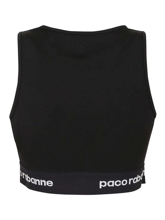  파코라반 민소매 티셔츠 23AJTO608PA0092P001 Black - PACO RABANNE